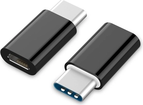 Αντάπτορας USB-C σε microUSB (F) μαύρος