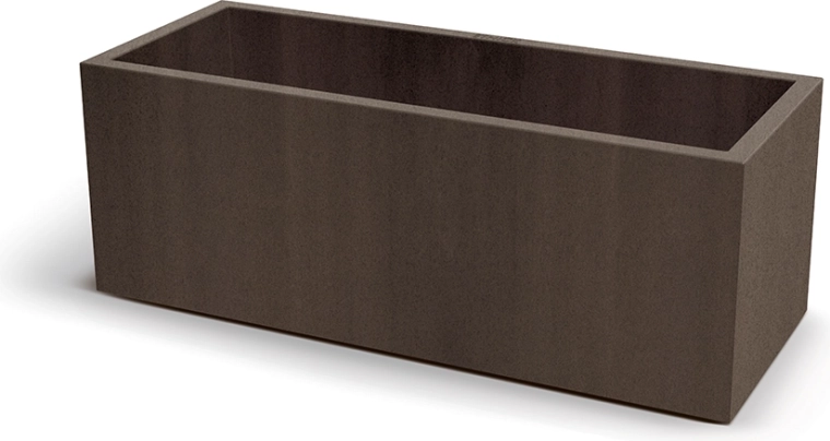 Ζαρντινιέρα CUBLA CASE 98 cm σε διακόσμηση ατσαλιού Corten
