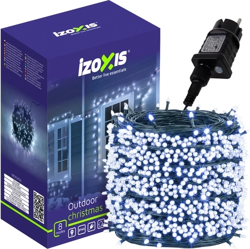 Χριστουγεννιάτικη LED γιρλάντα 500 LED, ψυχρό λευκό 35 m IZOXIS