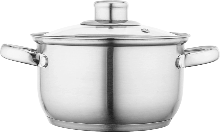 Ανοξείδωτη κατσαρόλα Fabio με καπάκι 16 cm, 1,9 l