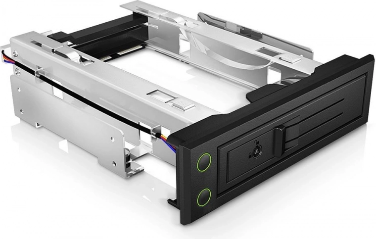 Εναλλάξιμη θήκη για 3,5" HDD SATA/SAS σε θέση 5,25"