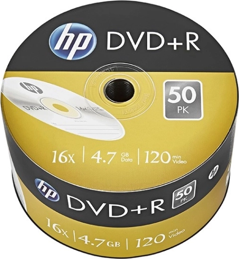 HP DVD+R 16× 4,7 GB, συσκευασία 50 τεμ.