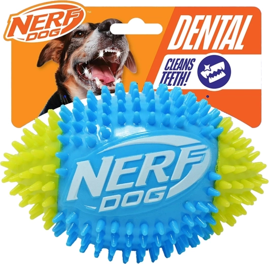 Nerf Dog σφυριχτή μπάλα ποδοσφαίρου με προεξοχές 15 cm