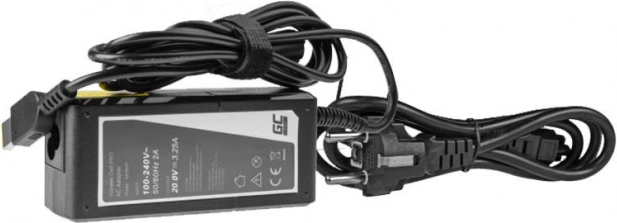 Τροφοδοτικό/αντάπτορας Green Cell Pro 65W 20V 3,25A για Lenovo με βύσμα Slim Tip