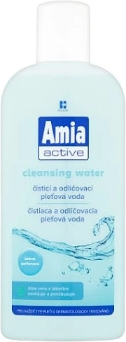 Amia Active καθαριστικό και ντεμακιγιάζ νερό προσώπου 200 ml