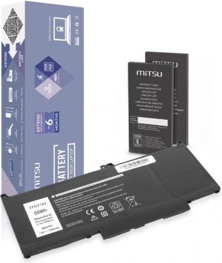 Μπαταρία MITSU για Dell Latitude 5300/5310/7300/7400, 7200 mAh (55 Wh) 7,6 V