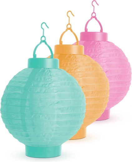 Ηλιακό φαναράκι με ψυχρό λευκό LED, 21 cm - 1 τεμάχιο