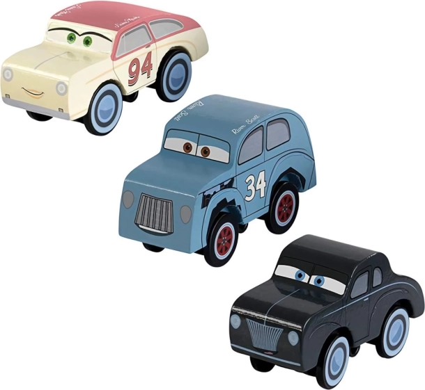 KidKraft Disney Cars – Σετ 3 ξύλινων αγωνιστικών αυτοκινήτων