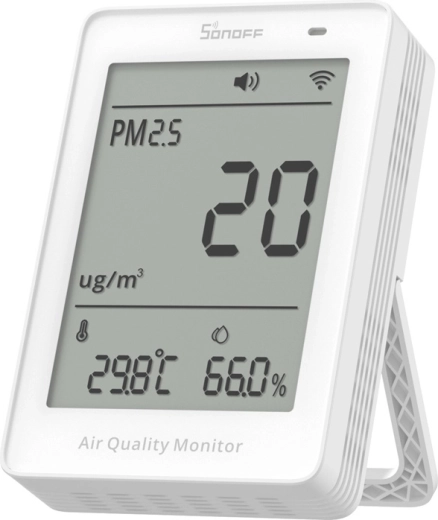 Sonoff AirGuard Wi‑Fi LCD οθόνη παρακολούθησης ποιότητας αέρα PM2.5/PM10