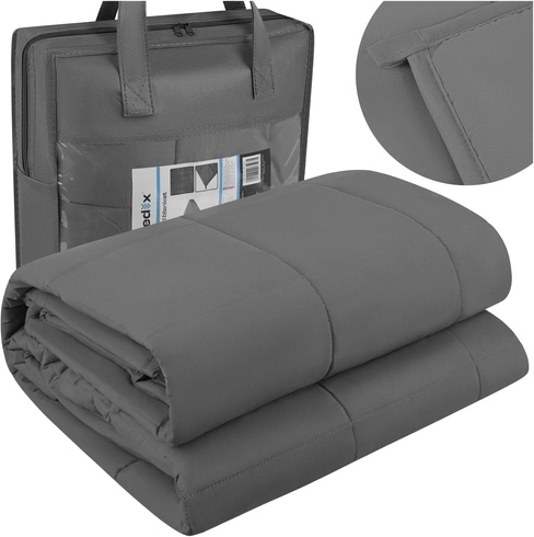 Βαρυκουβέρτα Isomedix 7 kg 200 × 150 cm γκρι