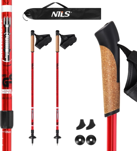 Τηλεσκοπικά μπαστούνια Nordic walking NILS Extreme με anti-shock