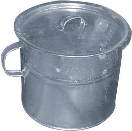 Γαλβανισμένος ατμομάγειρας 20 l με καπάκι