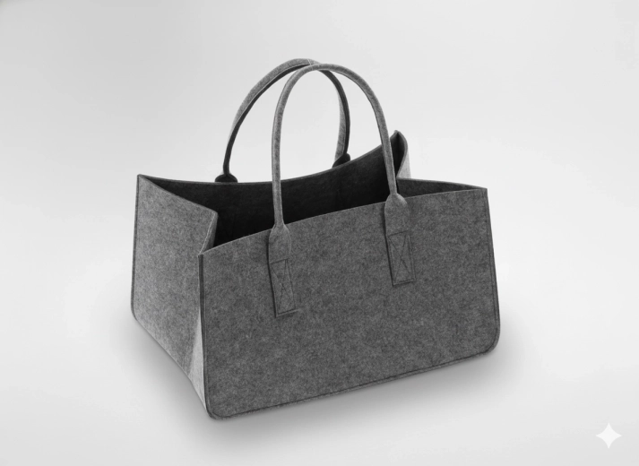 Φορητή τσάντα από τσόχα 50 × 27 × 34 cm