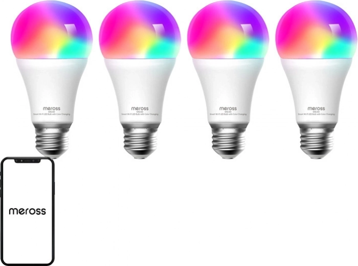 Έξυπνη LED λάμπα Meross MSL120 με WiFi και HomeKit (4 τεμάχια)