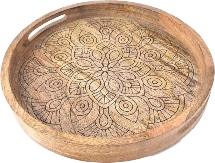 Δίσκος από ξύλο μάνγκο MANDALA