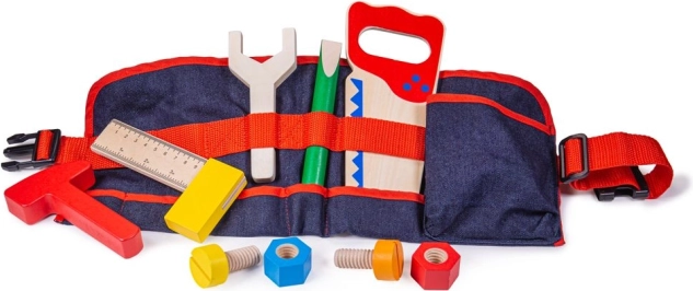 Bigjigs Toys ξύλινα εργαλεία σε παιδική ζώνη