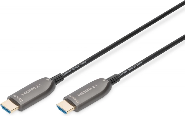 Υβριδικό καλώδιο HDMI 2.1 Ultra High Speed 8K/60Hz 15m μαύρο