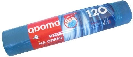 Σακούλες απορριμμάτων με κορδόνι σύσφιξης 120 l, 70 × 100 cm, 27 μ, 10 τεμ.