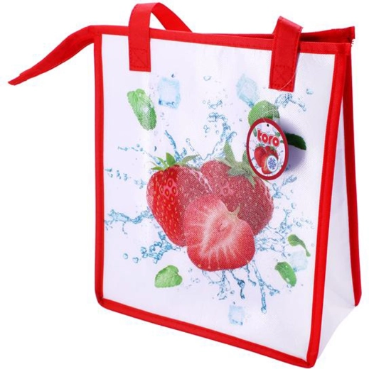Θερμική τσάντα με φερμουάρ Toro φράουλα 32 × 27 × 13 cm