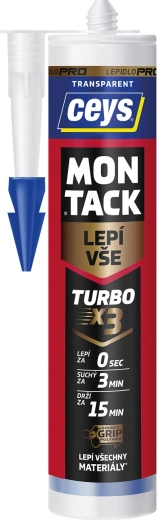 Ceys Montack Turbo διαφανής κόλλα συναρμολόγησης 290 ml