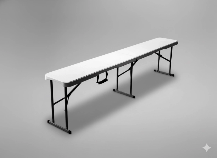Πτυσσόμενο τουριστικό και catering παγκάκι 180 × 28 × 43,5 cm
