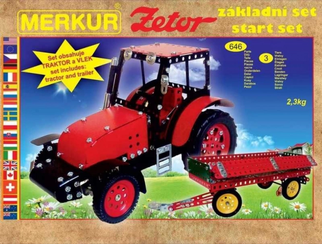 Κατασκευαστικό σετ MERKUR τρακτέρ ZETOR – βασικό σετ