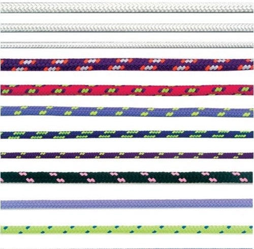 Πλεκτό πολυεστερικό σχοινί με πυρήνα 4 mm, πολύχρωμο, 200 m