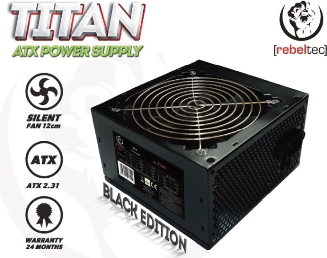 Καθολικό τροφοδοτικό υπολογιστή ATX 2.31 REBELTEC Titan 450W