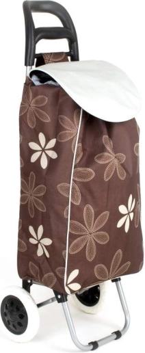 Τσάντα αγορών Banquet με ροδάκια Carrie 95 × 36 cm, καφέ