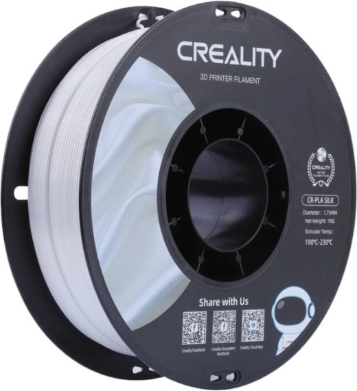 Creality CR‑PLA Silk νήμα λευκό 1,75 mm