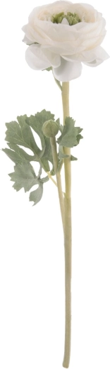 Τεχνητό λουλούδι Βατραχάκι (ranunculus) λευκό 37 cm