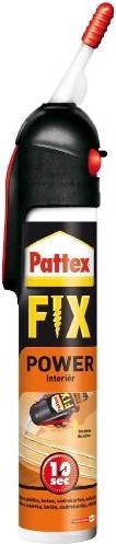Pattex Power Fix DIY αυτοεκχυόμενο συγκολλητικό τοποθέτησης για εσωτερικούς χώρους 250 g