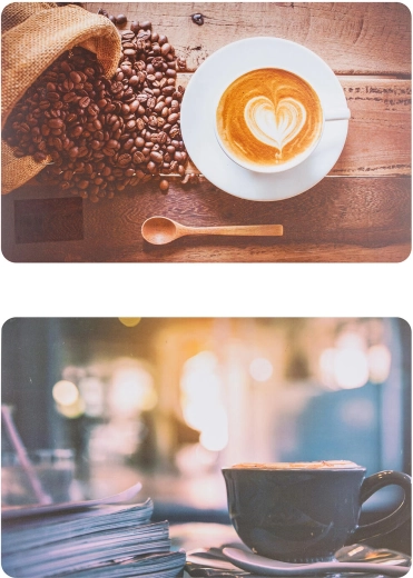 Σουπλά Coffee 43 × 28 cm, πολυπροπυλένιο, μίξη σχεδίων