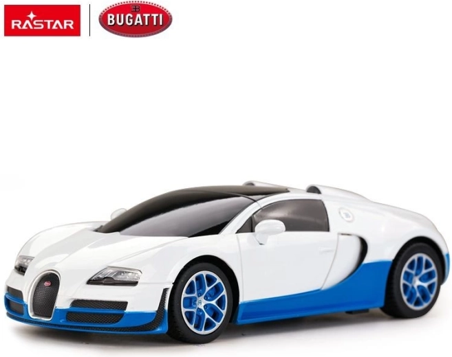 Τηλεκατευθυνόμενο αυτοκίνητο Bugatti Veyron Grand Sport Rastar 1:24 λευκό - 1 τεμάχιο