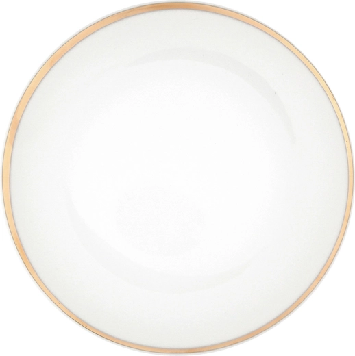 MariaPaula Moderna Gold ρηχό πιάτο 24 cm με χρυσό διάκοσμο