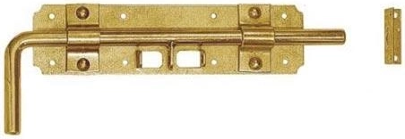 Συρόμενος σύρτης 240 × 60 × 2 mm, κίτρινα γαλβανισμένος
