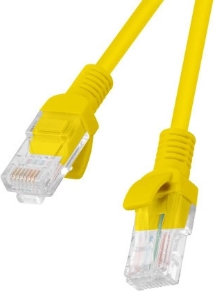 Patchcord LANBERG 0,25m κίτρινο 10-pack