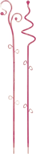 Στήριγμα για ορχιδέες Decor I, ροζ διάφανο, 58,5 cm