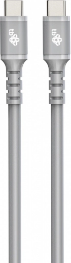 Καλώδιο σιλικόνης USB C - USB C 1 m γκρι