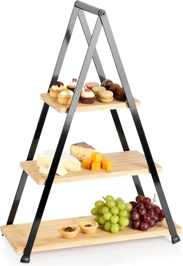 Τριώροφη μπαμπού εταζέρα 53 cm