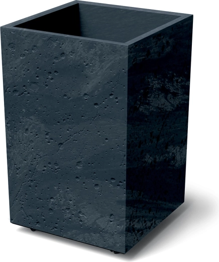 Γλάστρα Sierra Square High με εφέ σκυροδέματος, ανθρακί 38,5 × 38,5 cm