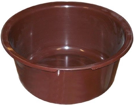 Πλαστική λεκάνη 42 cm καφέ