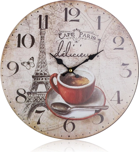 Ρολόι τοίχου CAFE PARIS 34 cm