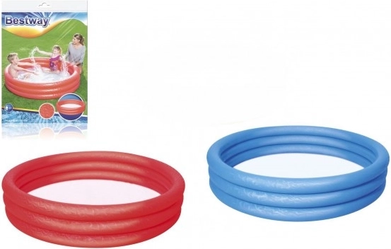 Παιδική φουσκωτή πισίνα κόκκινη 152x30 cm Bestway με επιδιορθωτικό μπάλωμα
