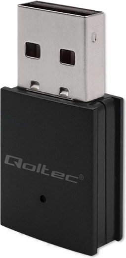 Μίνι ασύρματος προσαρμογέας wi‑fi ac με bluetooth 4.0 QOLTEC, USB, έως 600 Mb/s