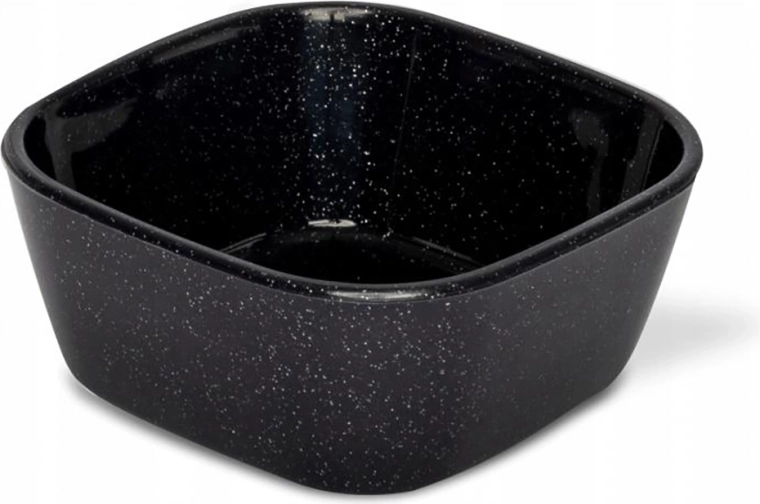 Μαύρο τετράγωνο μπολάκι για ντιπ 100 ml 7 × 7 × 3 cm