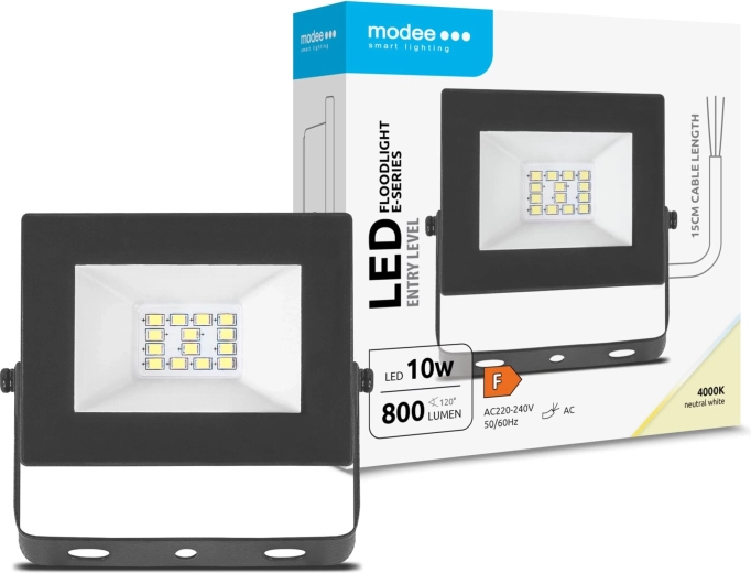 LED προβολέας Modee E‑Series Slim 10 W, 800 lm, 120°, ουδέτερο λευκό 4000 K