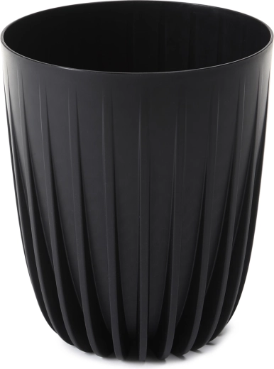 Γλάστρα Mira 19 cm eco recycled – μαύρη