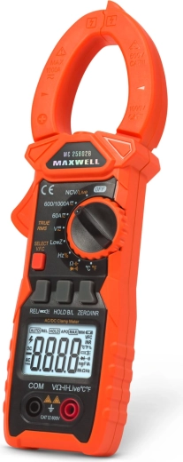 MAXWELL Τσιμπίδα πολύμετρου True RMS AC/DC 1000 A με φωτισμό εργασίας