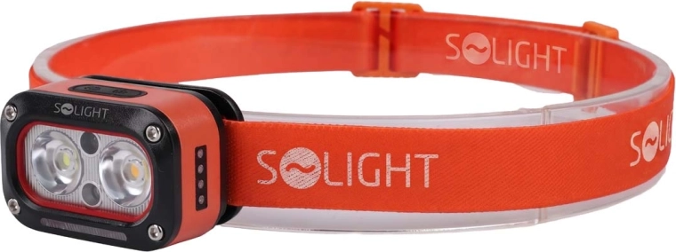 Solight επαναφορτιζόμενος LED φακός κεφαλής 250 lm με αισθητήρα υπερύθρων (θερμό και ψυχρό φως)